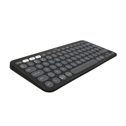 Logitech Pebble Keys 2 K380s, Multi-Device Bluetooth Wireless Keyboard with Customisable Shortcuts, Slim and Portable, Easy-Switch for Windows, macOS, iPadOS, Android, Chrome OS - Graphite